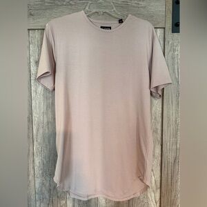 Cuts Clothing Men’s Crewneck Tee in Pale Pink